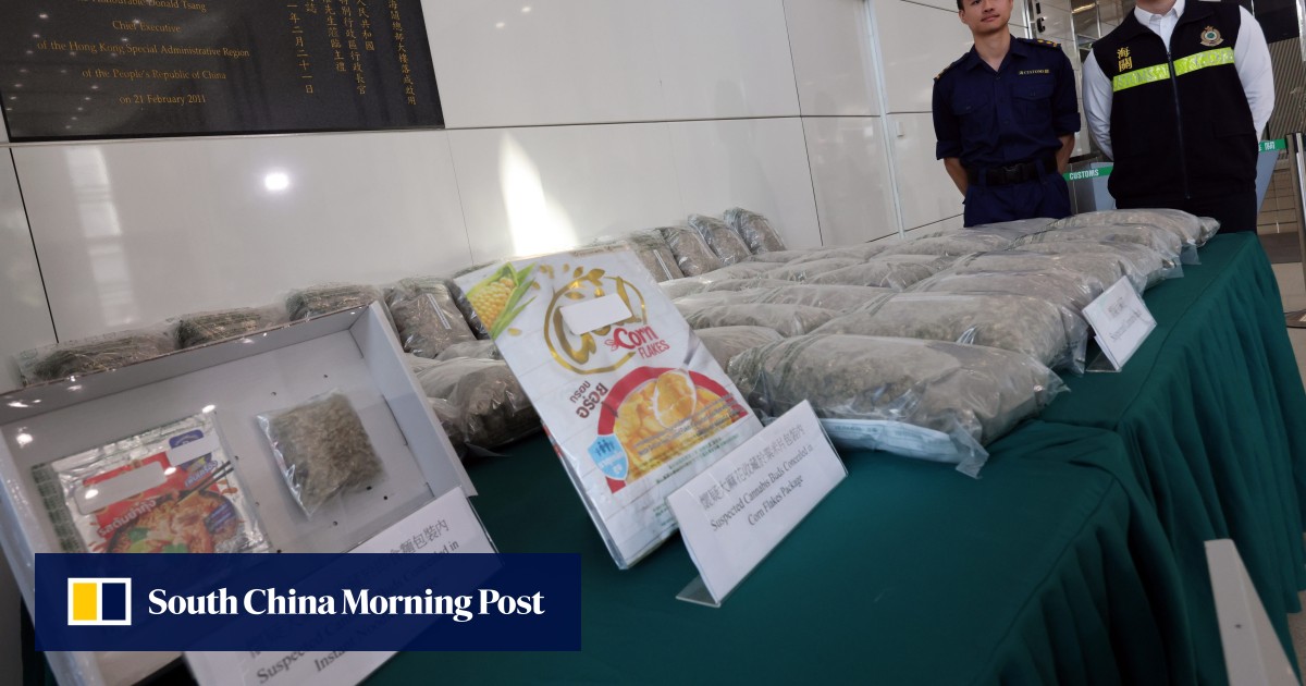 Tersangka penyelundup narkoba Hong Kong didakwa setelah menyengat jaring HK $ 16 juta dalam tunas ganja yang disimpan di cornflake, karton dan mie instan