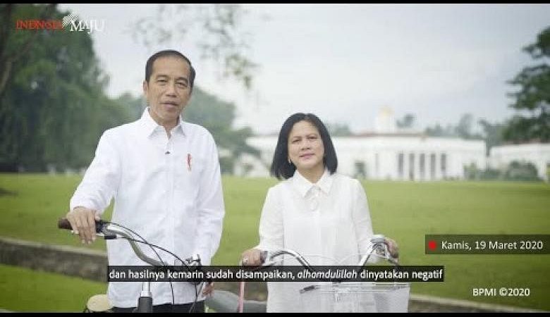 Presiden Indonesia Joko Widodo dan Ibu Negara Iriana dinyatakan negatif virus corona