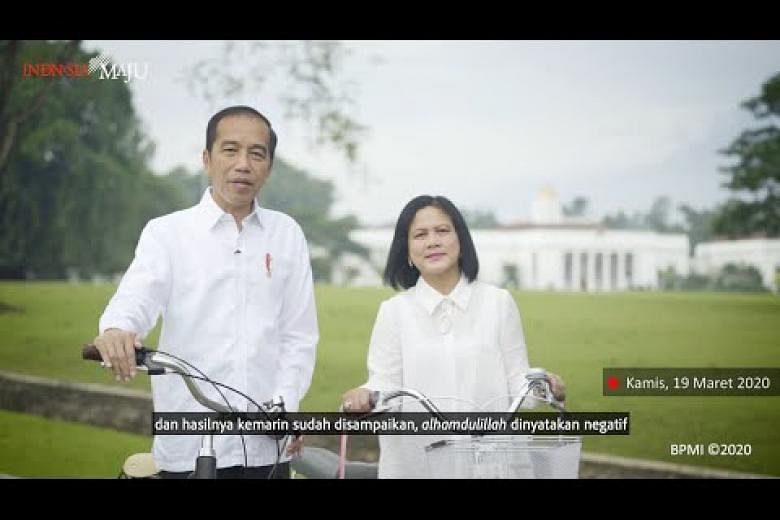 Presiden Indonesia Joko Widodo dan Ibu Negara Iriana dinyatakan negatif virus corona